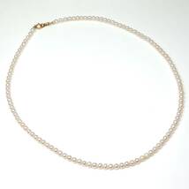 ◆K18 アコヤ本真珠ネックレス/ 11 ◆A 約8.7g 約42.0cm 3.5-4.0mm珠 pearl パール jewelry necklace ジュエリー DB5/DB5_画像6
