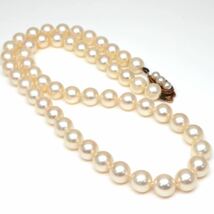 ◆K18 アコヤ本真珠ネックレス/ 17 ◆A 約30.2g 約42.0cm 7.0-7.5mm珠 pearl パール jewelry necklace ジュエリー EA3/EA3_画像7