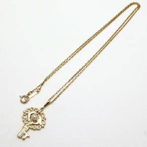 美品!!MIKIMOTO(ミキモト)◆K18 アコヤ本真珠付きネックレス◆A 約4.2g 約40.5cm diamond necklace ジュエリー jewelry EC5/EC5の画像8