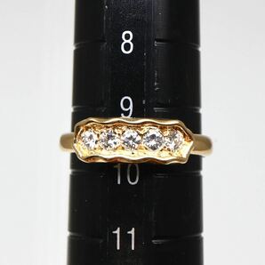 Ven Cleef&Arpels(ヴァンクリーフアンドアーペル)◆K18 天然ダイヤモンドリング◆A 約2.9g 約9.5号 diamond jewelry ring 指輪 EC2/EC6の画像8