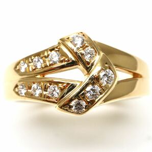 高品質!!POLA jewelry(ポーラ)◆K18 天然ダイヤモンドリング◆A 約5.4g 13号 0.17ct diamond ring指輪 jewelry ジュエリーED7/EE0の画像2