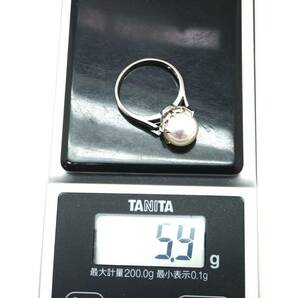 TASAKI(田崎真珠)◆Pt900 アコヤ本真珠リング◆A◎ 約5.9g 11.5号 9.0mm珠 pearl ジュエリー ring 指輪 EB5/EB5の画像7