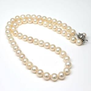 ◆アコヤ本真珠ネックレス/ 19 ◆A 約31.8g 約42.0cm 7.0-7.5mm珠 pearl パール jewelry necklace ジュエリー DD0/DF0の画像8