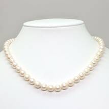 ◆アコヤ本真珠ネックレス/ 22 ◆A 約30.3g 約42.0cm 7.0-7.5mm珠 pearl パール jewelry necklace ジュエリー DC0/DF0_画像2