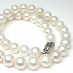 ◆本真珠ネックレス/ 37 ◆A 約63.2g 約43.5cm 10.0-10.5mm珠 pearl パール jewelry necklace ジュエリー DH0/DH0の画像1