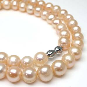 ◆本真珠ネックレス/ 38 ◆A 約41.9g 約46.5cm 8.5mm珠 pearl パール jewelry necklace ジュエリー DC8/DC8の画像4