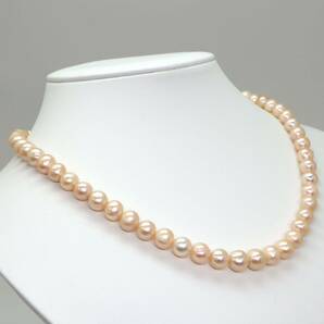 ◆本真珠ネックレス/ 38 ◆A 約41.9g 約46.5cm 8.5mm珠 pearl パール jewelry necklace ジュエリー DC8/DC8の画像3