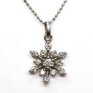 ◆K14 天然ダイヤモンドネックレス◆A 約2.0g 約40.0cm diamond necklace jewelry ジュエリー EB0/EB0