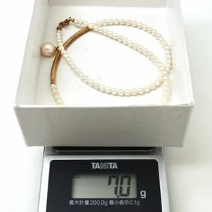 ◆K18 アコヤ本真珠ネックレス◆A◎ 約7.0g 約39.0cm necklace jewelry ジュエリー パール pearl EA8/EA8の画像6