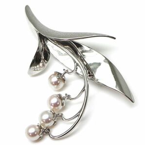 高品質!!TASAKI(田崎真珠)◆アコヤ本真珠ブローチ◆A 約7.5g パール pearl pendant broach jewelry DA0/EA0の画像4