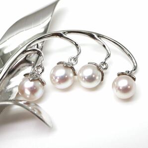 高品質!!TASAKI(田崎真珠)◆アコヤ本真珠ブローチ◆A 約7.5g パール pearl pendant broach jewelry DA0/EA0の画像5