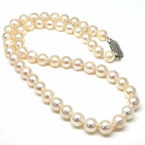 ◆アコヤ本真珠ネックレス/ 3 ◆A 約34.4g 約43.5cm 7.5mm珠 pearl パール jewelry necklace ジュエリー DC0/DE0の画像7