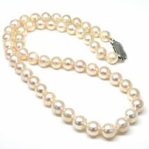 ◆アコヤ本真珠ネックレス/ 3 ◆A 約34.4g 約43.5cm 7.5mm珠 pearl パール jewelry necklace ジュエリー DC0/DE0_画像7