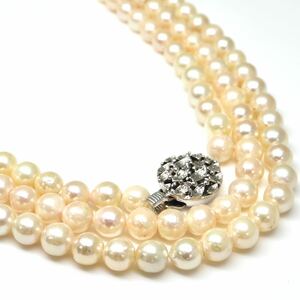 ◆アコヤ本真珠ロングネックレス/ 10 ◆A 約57.7g 約102.0cm 6.0mm珠 pearl パール jewelry necklace ジュエリー DB0/DH0