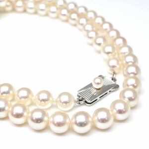  box attaching!!MIKIMOTO( Mikimoto )* Akoya book@ pearl necklace *A approximately 5.1g approximately 43.0cm 6.0mm.pearl pearl necklace jewelry jewelry EF0/EF0