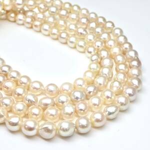 ◆アコヤ本真珠ロングネックレス/ 11 ◆As 約78.2g 約112.0cm 7.0mm珠 pearl パール jewelry necklace ジュエリー EA5/EA5