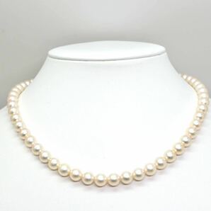 良質!!◆アコヤ本真珠ネックレス/ 24 ◆A 約32.8g 約42.5cm 7.0-7.5mm珠 pearl パール jewelry necklace ジュエリー EA5/EC0の画像2