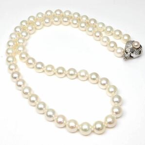 美品!!◆アコヤ本真珠ネックレス/ 28 ◆A◎ 約33.5g 約45.5cm 7.0-7.5mm珠 pearl パール jewelry necklace ジュエリー DI0/DI0の画像7