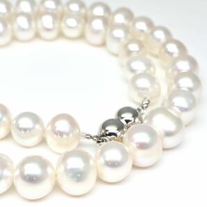 テリ良し!!◆本真珠ネックレス/ 33 ◆A◎ 約55.9g 約44.0cm 4.0-4.5mm珠 pearl パール jewelry necklace ジュエリー DE0/DE0の画像4