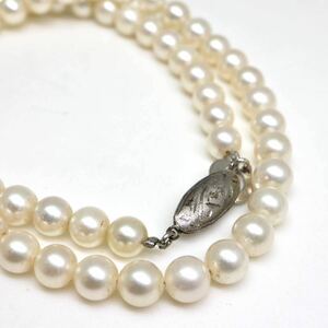 ◆アコヤ本真珠ネックレス/34◆A● 19.1g 40.0cm 5.5-6.0mm 真珠 パール pearl ジュエリーjewelry necklace EA3/EA3