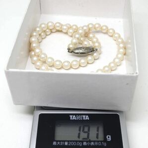 ◆アコヤ本真珠ネックレス/34◆A● 19.1g 40.0cm 5.5-6.0mm 真珠 パール pearl ジュエリーjewelry necklace EA3/EA3の画像8