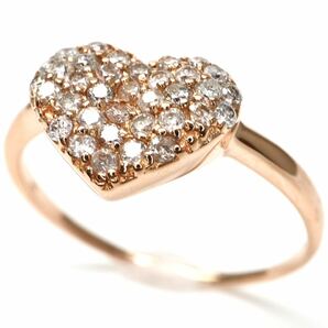 ◆K18 天然ダイヤモンドパヴェリング◆A 約2.0g 約12号 0.30ct diamond ring指輪 jewelry ジュエリー EB0/EB2の画像3