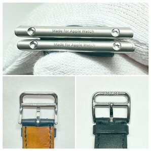 【中古】HERMES Apple Watch エルメス アップルウォッチ バンド チェーン グルメットメタルドゥブルトゥール ブラック ステンレス 41mm 黒の画像9