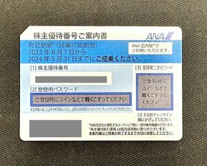 【即決・即通知30分以内】 ANA 株主優待券 1枚 2024.5.31迄有効 全日空 スターフライヤー SFJ