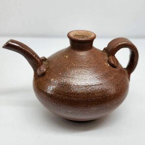 茶道具 中次 / 振出し / 水滴 3点セット 在銘 陶器 茶器 煎茶道具 共箱 古美術の画像8