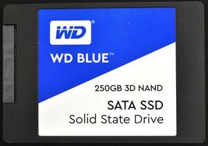 1 иен старт Western Digital WD Blue 3D WDS250G2B0A (250GB) SATA SSD 2.5' 7mm CristalDiscinfo обычный (97%) время использования :3978H ( труба :SAS00