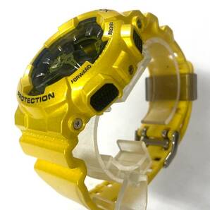 極美品 CASIO カシオ G-SHOCK 腕時計 クォーツ GA-110NM メンズ ラウンドフェイス イエロー 未稼働 ik041304の画像4