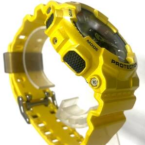 極美品 CASIO カシオ G-SHOCK 腕時計 クォーツ GA-110NM メンズ ラウンドフェイス イエロー 未稼働 ik041304の画像3