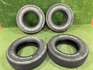 S管理75113 キャラバン 外し】中古 タイヤ 4本セット★195/80R15 LT 107/105N 8PR 2022年製 トーヨータイヤ ホワイトレター★15インチ