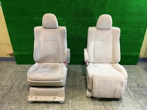 ｒ管理75493 2009VellfireGG2008】★電動 運転席 助手席 フロント Seat leftright 助手席 オットマンincluded ベージュ FF01★SRS 欠品