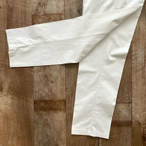 【美品】GERMANO ジェルマーノ 春夏 テーパード コットン スラックス パンツ 44 ホワイト BEAMSF取扱の画像3