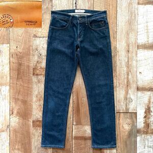 【美品】SIVIGLIA DENIM シビリア テーパード リジット デニム パンツ 32 インディゴ ストラスブルゴ取扱