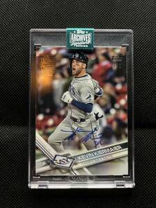 Topps Archives Signature Series Kevin Kiermaier on card auto 1/1 Tampa bay Rays 