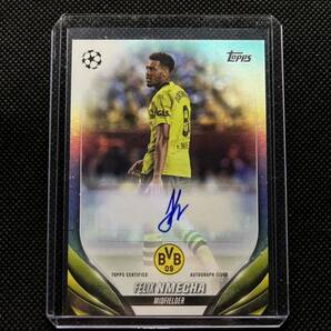 Topps UEFA Club Competitions 2023/24 Felix Nmecha auto Borussia Dortmund の画像1