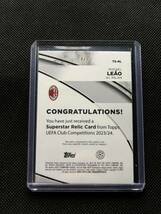 Topps UEFA Club Competitions 2023/24 Rafael Reao AC Milan Patch Jersey /5 5枚限定 Match Worn _画像2