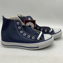 【23.5cm】新品 CONVERSE ALL STAR HI NAVY コンバース オールスター ハイカット ネイビー インドネシア製 (M9622) 2401_画像4