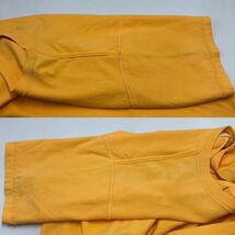 【M】Mint Crew Back Logo Print Tee Shirt Yellowミントクルー バック ロゴ プリント Tシャツ イエロー 黄色 半袖 T200_画像5