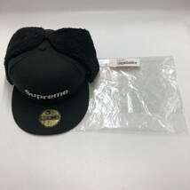 新品 Supreme Earflap Box Logo New Era Black シュプリーム イヤーフラップ ボックス ロゴ ニューエラ ブラック T217_画像1