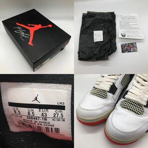 【27.5cm】Nike Air Jordan 4 Retro Flight Nostalgia ナイキ エアジョーダン4 レトロ フライト ノスタルジー (308497-116) 0052の画像8