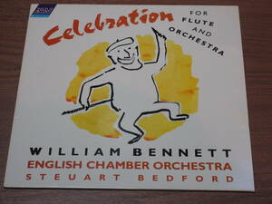 ◆英盤　直筆サイン入り　ウィリアム・ベネット（フルート）イギリス室内管弦楽団　サンサーンス、ドップラー、フォーレ　1988年録音