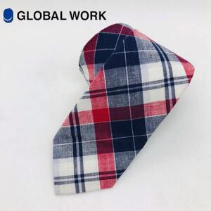 GLOBAL WORK グローバルワーク チェック ネクタイ