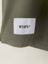 【03表記 L】WTAPS SMOCK SS COPO. RIPSTOP. COOLMAX UDT SHORTS NYLON. TAFFETA スモック オリーブ カーキ Tシャツ タグ有り_画像5