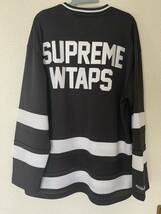 【サイズL】WTAPS supreme Mitchell & Ness Hockey Jersey ブラック 黒 ユニフォーム ゲームシャツ ホッケーシャツ_画像3