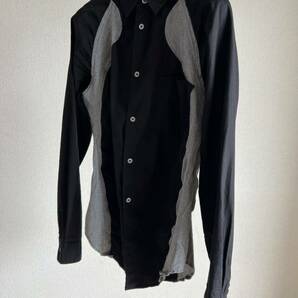 COMME des GARCONS HOMME PLUS ever green AD 2008 カーブ ブラック ポリ シャツ S BLACK ギャルソン オム アーカイブ SHIRTの画像3