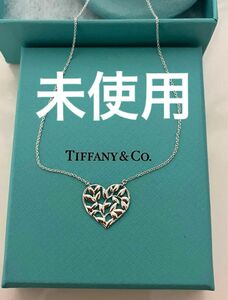 ティファニー TIFFANYCo 未使用 Tiffany アクセサリー ネックレス シルバー　オリーブリーフ　ハートペンダント