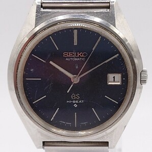 【B02-229】 SEIKO グランドセイコー GS HI-BEAT 5645-7010 メンズ 腕時計 自動巻き ブルー文字盤 デイトアンティーク 稼働品 「KE-424」の画像2